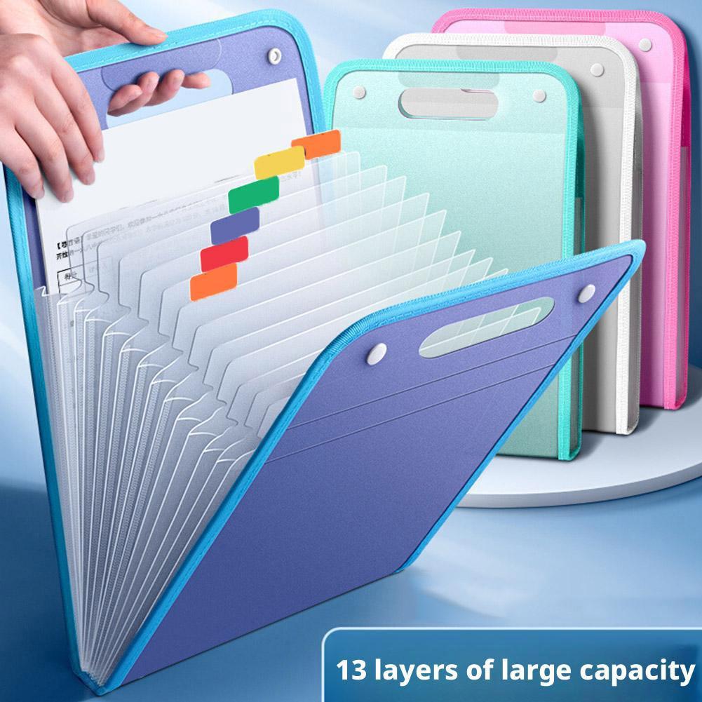 Document Scanner Portable - حافظة ملفات محمولة بـ 13 جيبًا