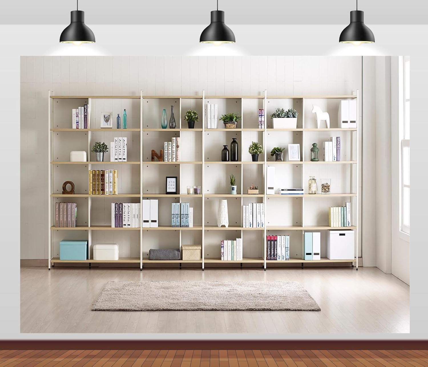 رف الكتب خلفية التصوير الفوتوغ - مراجعة Home Office Background For Zoom وسعره