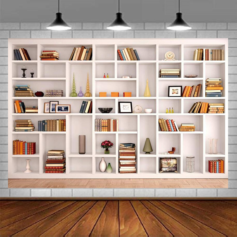 خلفية تصوير على شكل رف كتب أبي - مراجعة Home Office Background For Zoom وسعره