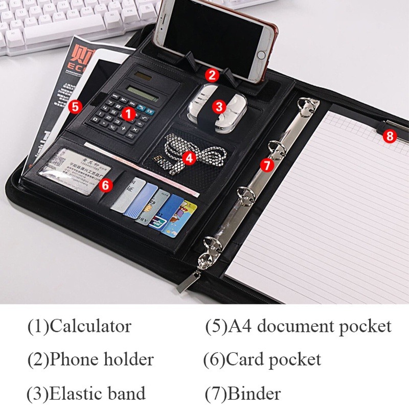 حقيبة ملفات جلد صناعي A4 بسحاب - مراجعة Document Scanner Portable وسعره